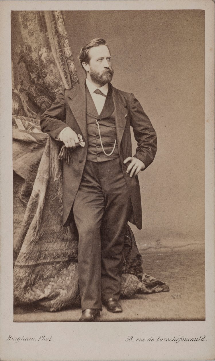 Portræt af maleren Ludwig Knaus 1829-1910. af Robert Jefferson Bingham