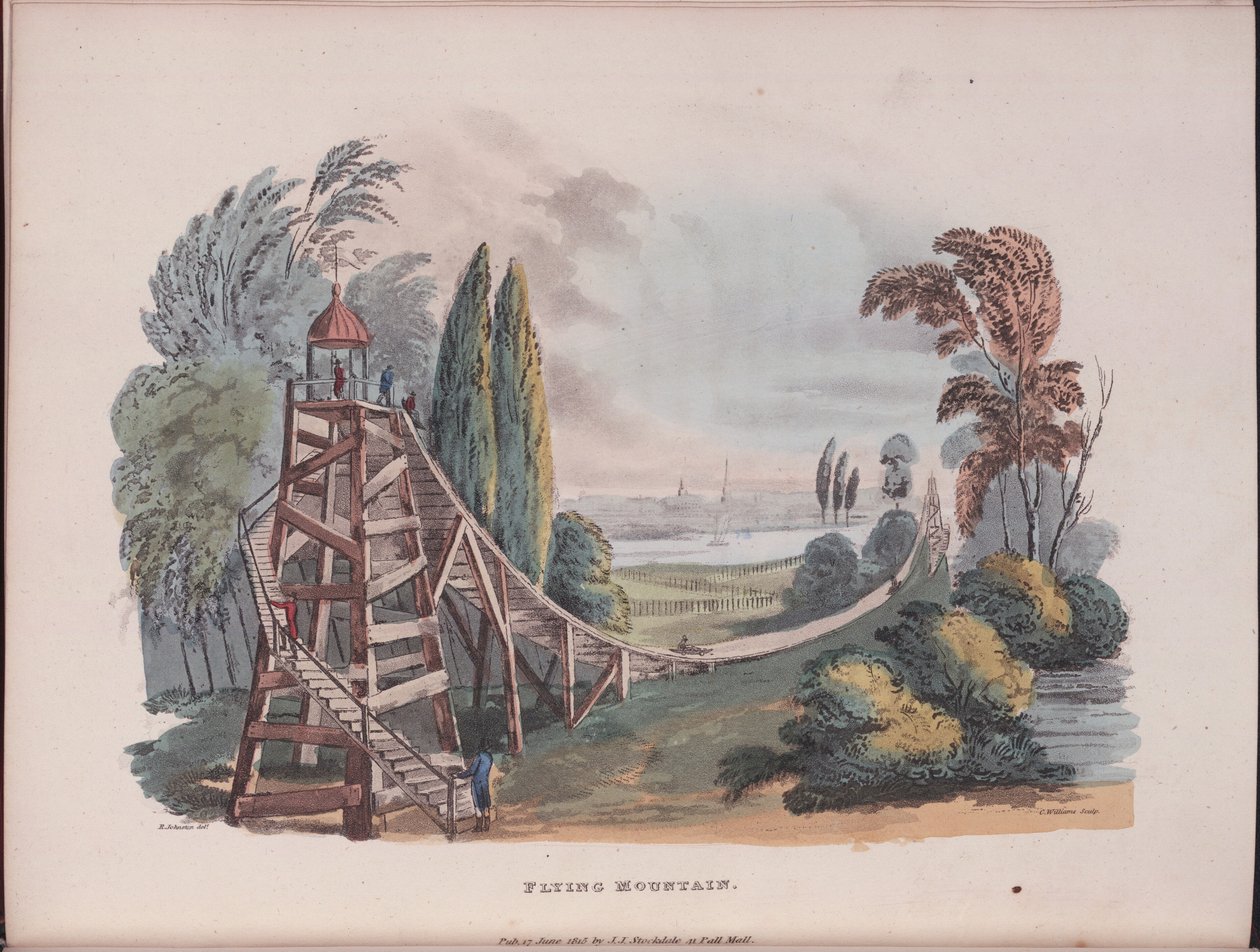 Flying Mountain Montagnes Russes i Lille Rusland, 1815 af Robert Johnston