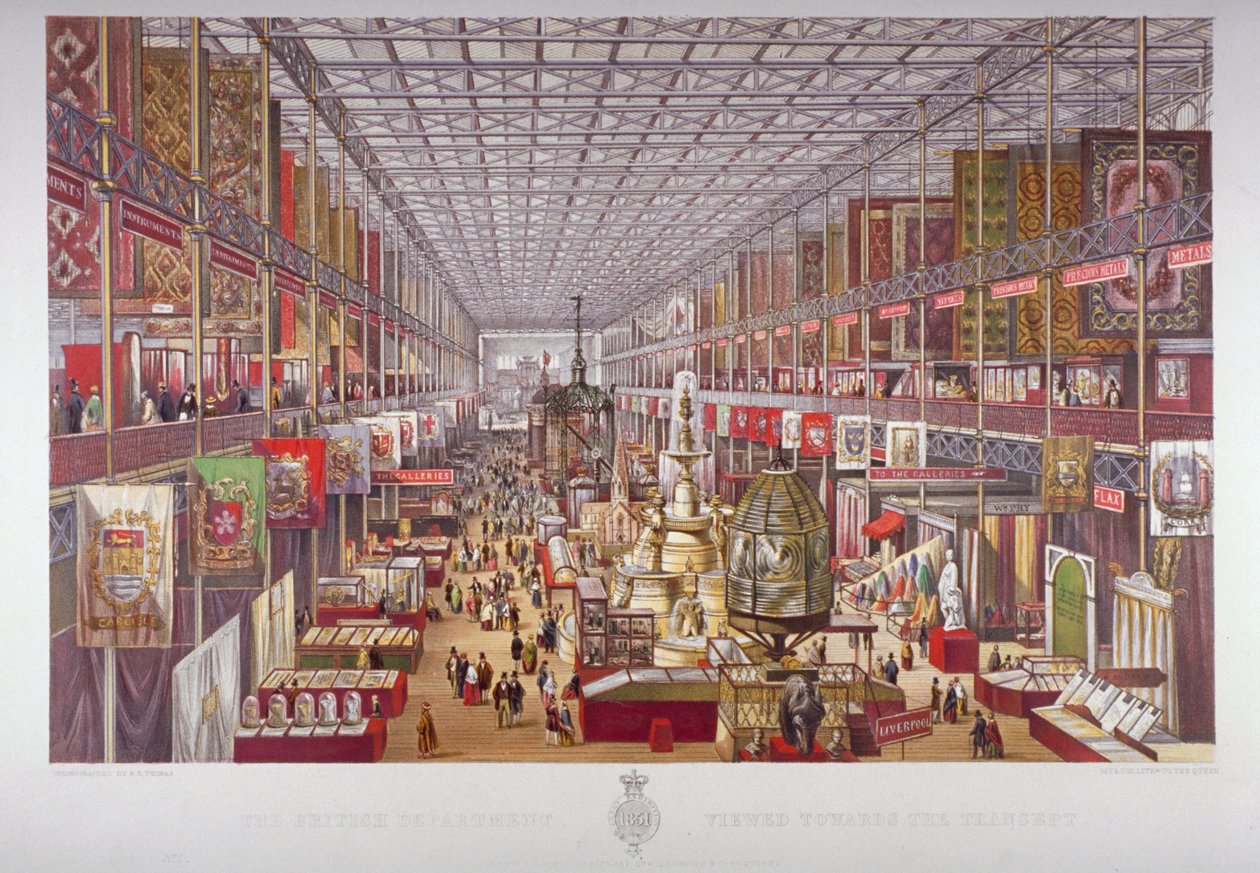 The Great Exhibition, Hyde Park, Westminster, London, 1851. af Robert Kent Thomas