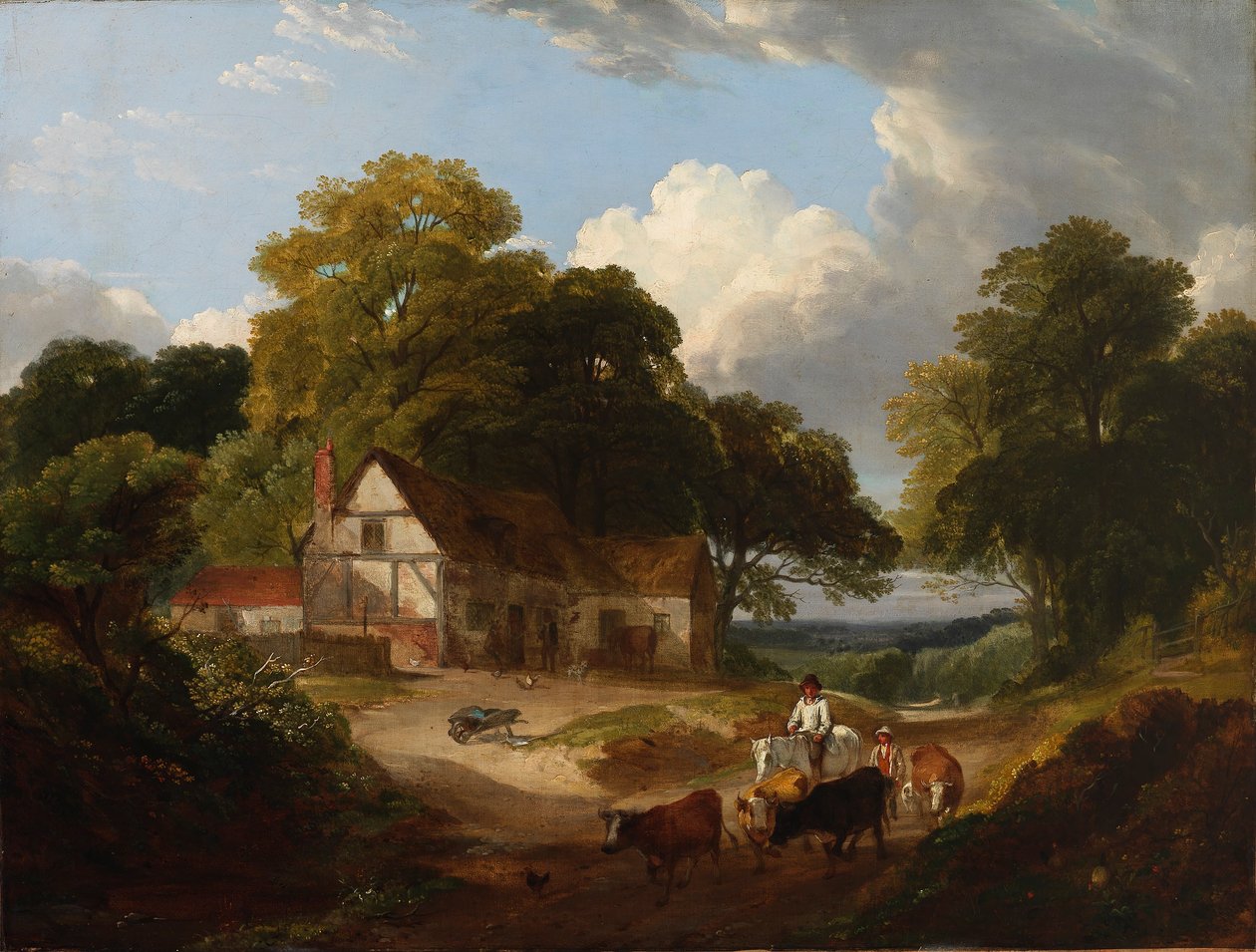 Scene på gårdspladsen af Robert Ladbrooke
