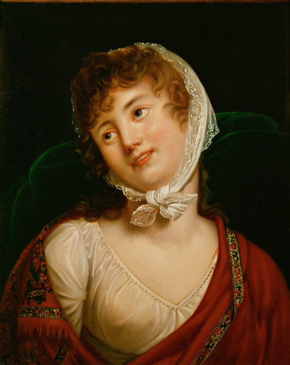Marie Walewska, Napoleons elskerinde og mor til hans biologiske søn Alexander ... (olie på lærred) af Robert Lefevre