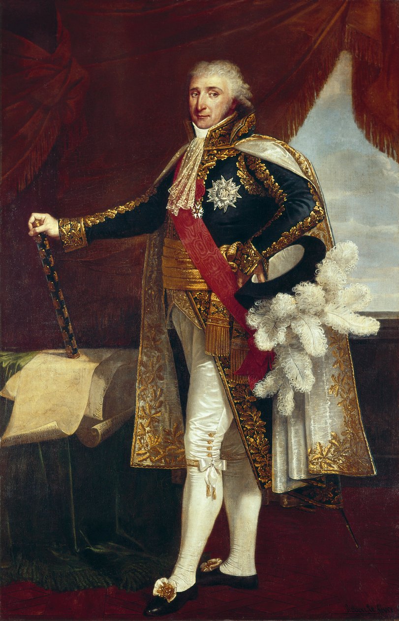 Portræt af marskal Charles-Pierre-Francois Augereau af Robert Lefevre