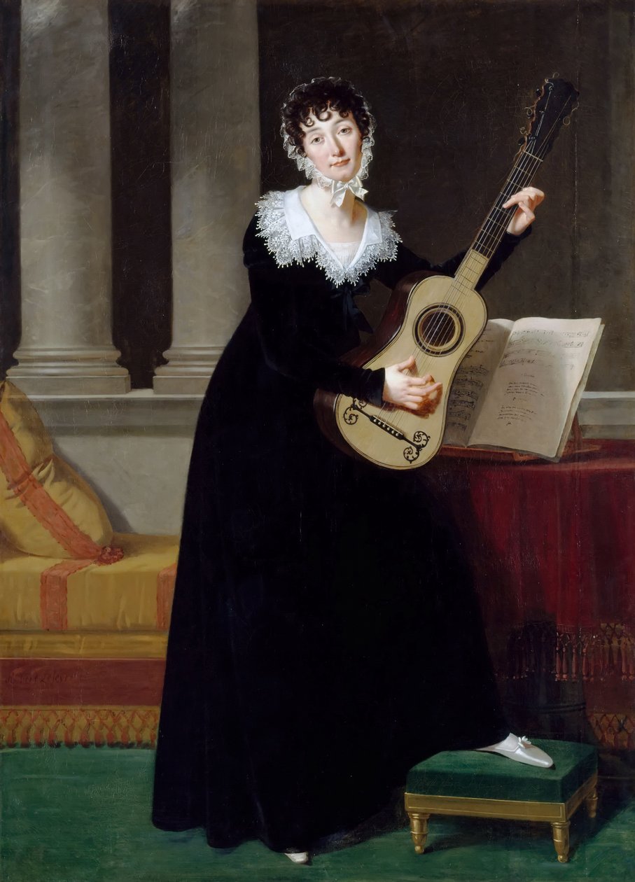 Portræt af Pauline Duchambge 1778-1858, født de Montet af Robert Lefevre