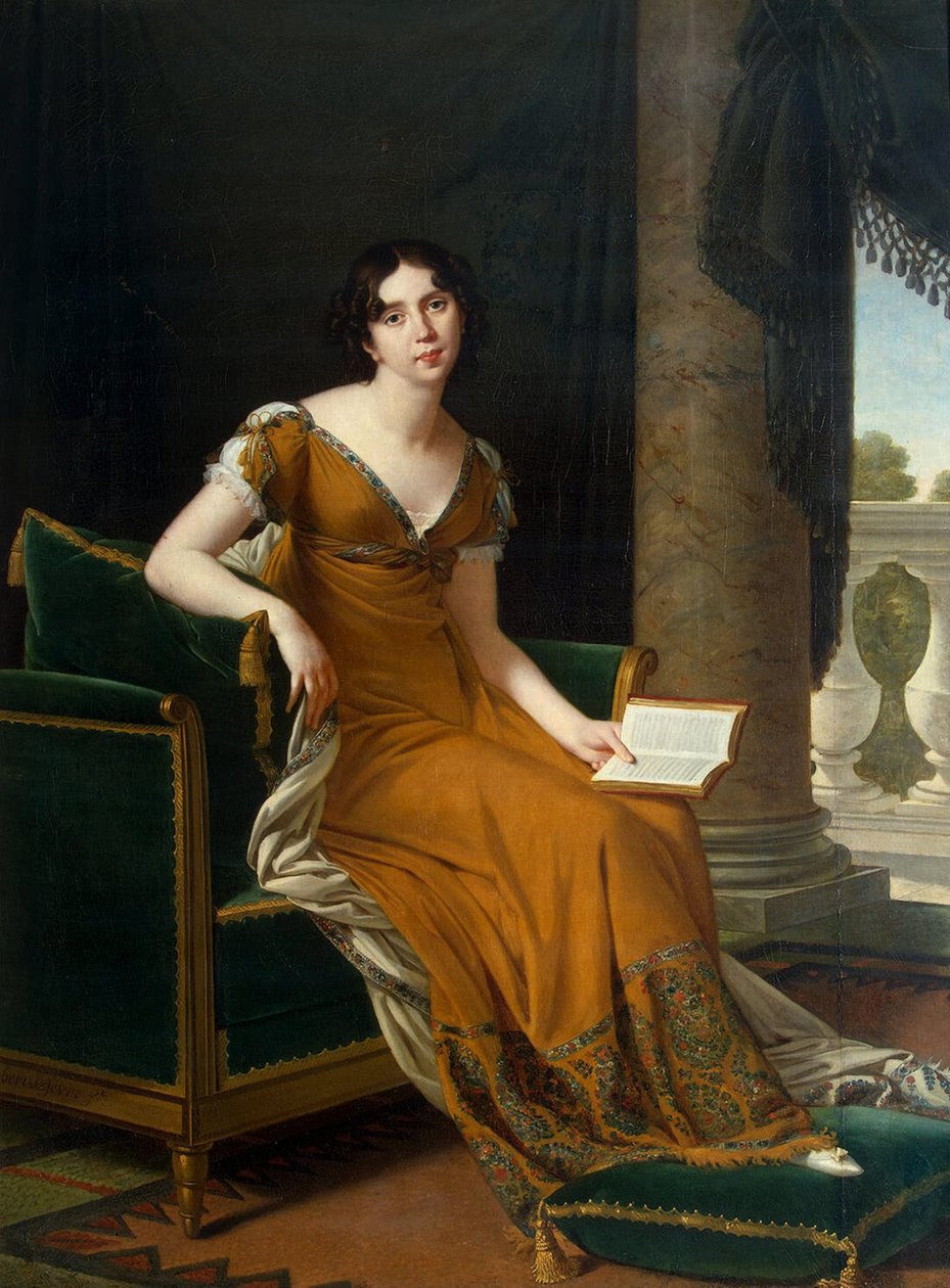 Portræt af Elizaveta Demidova, s.1805 (olie på lærred) af Robert Lefevre
