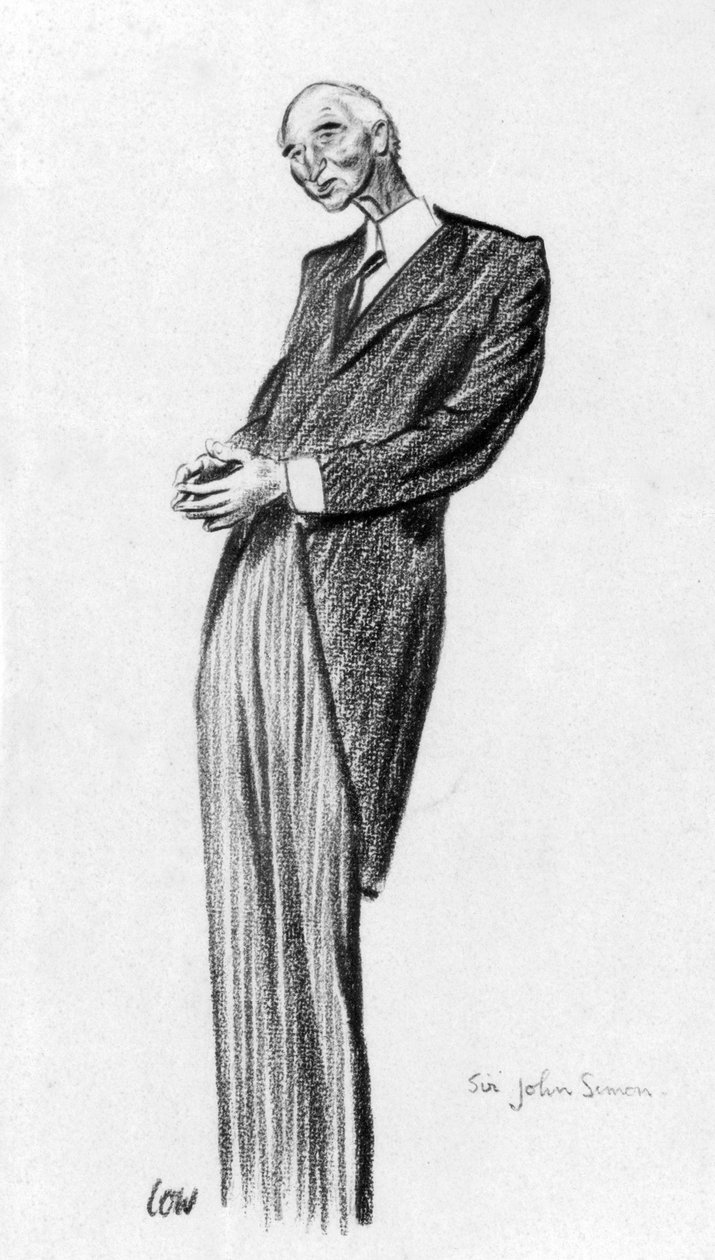 John Simon, 1. Viscount Simon, 1933. af Robert Low