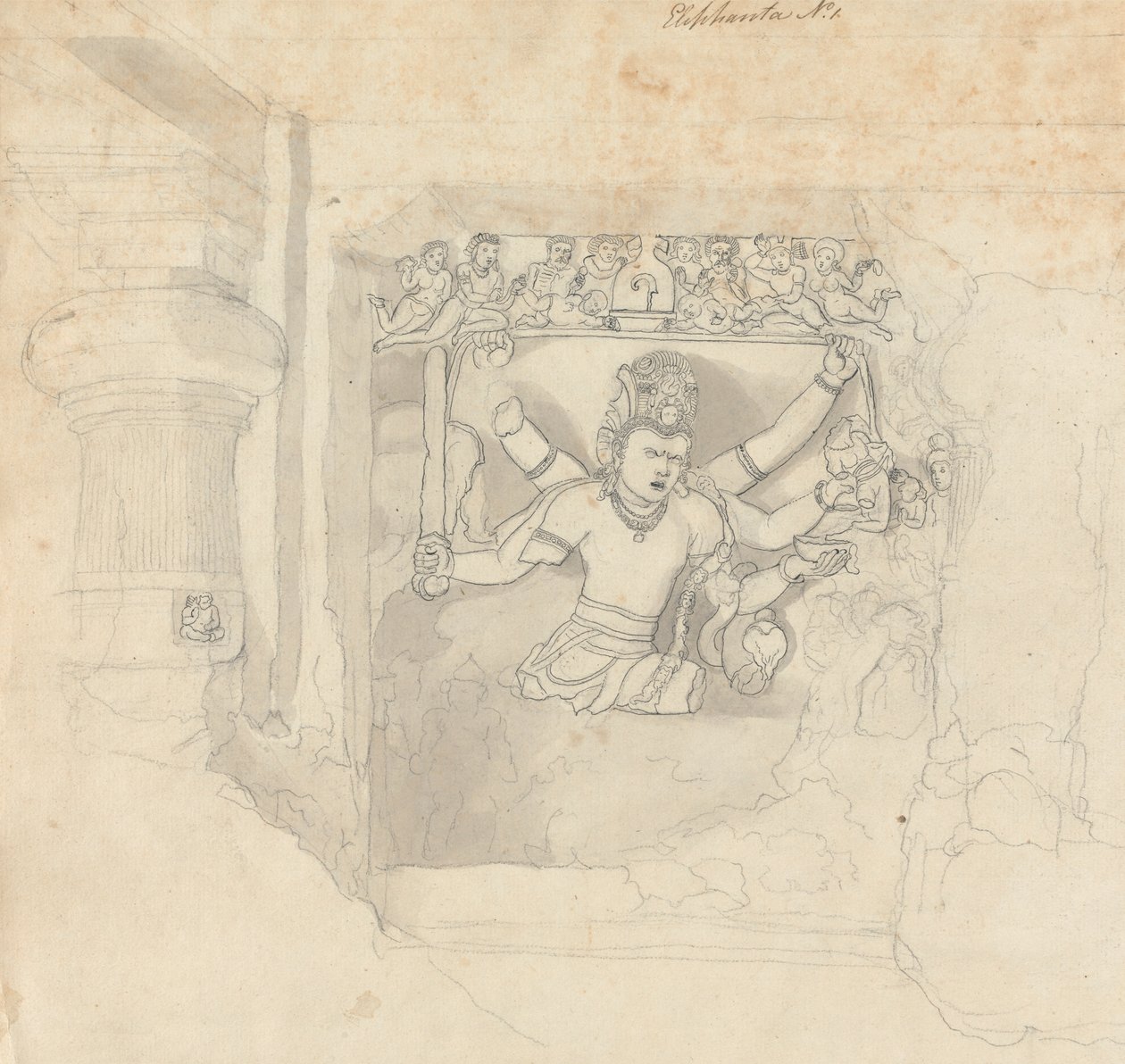 Figur fra Elephanta af Robert Mabon