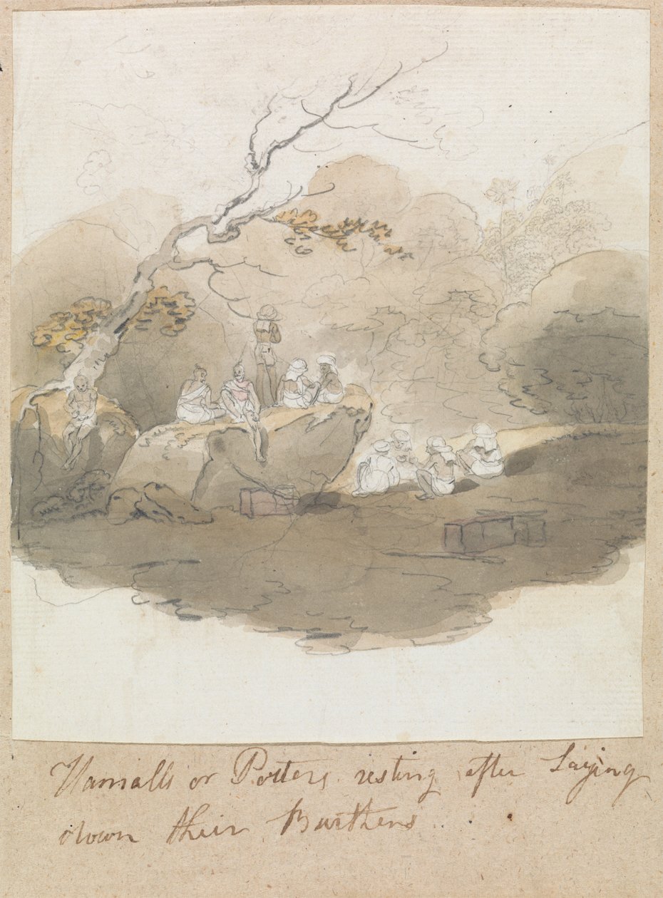 Hamalls eller Pottemagere hviler efter at have lagt deres byrder af Robert Mabon