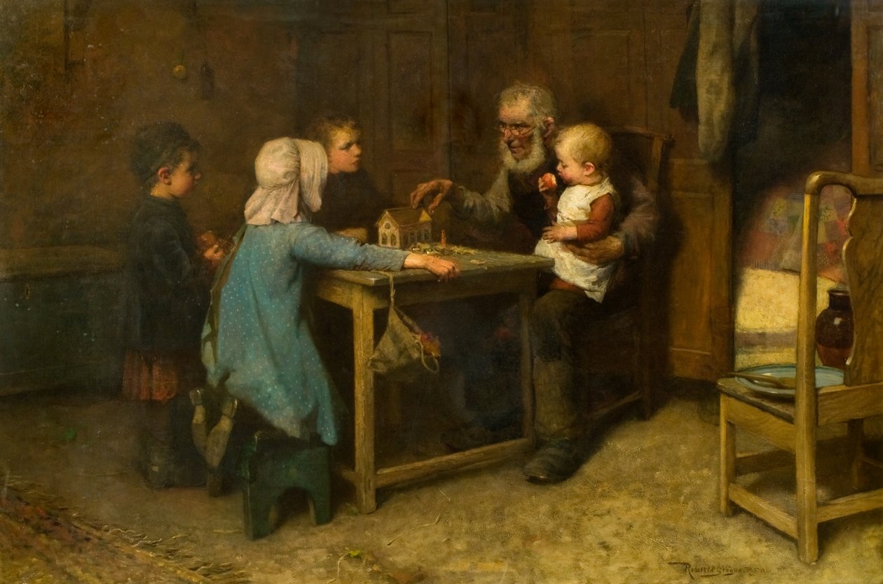The Story of the Flood (olie på lærred) af Robert McGregor