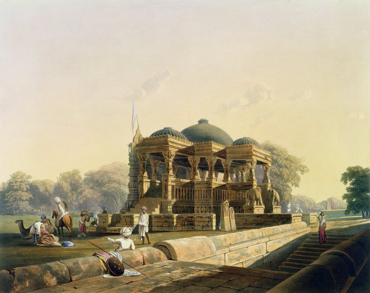 Ancient Temple at Hulwud, fra bind I af 