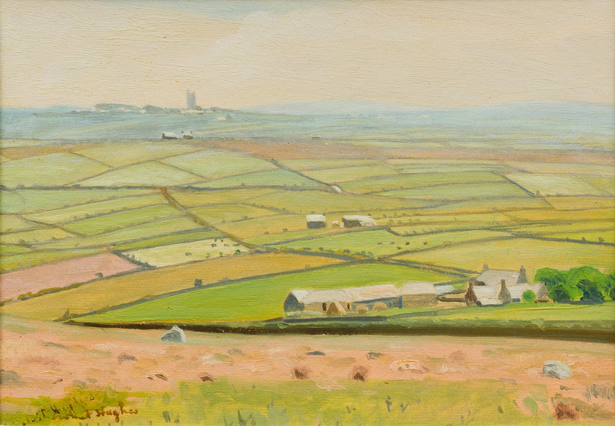 Zennor (olie på panel) af Robert Morson Hughes