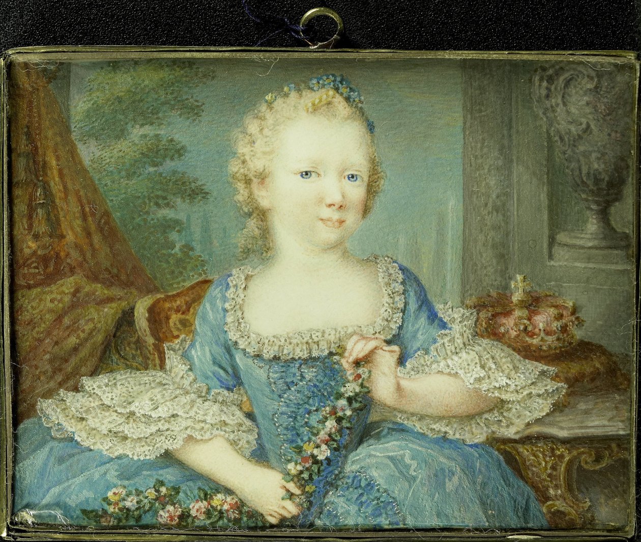 Wilhelmina Carolina (Carolina; 1743-87), prinsesse af Orange-Nassau, datter af Vilhelm IV og søster til Vilhelm V, som barn af Robert Mussard