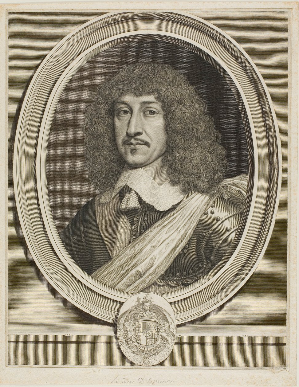 Bernard hertug af Épernon af Robert Nanteuil
