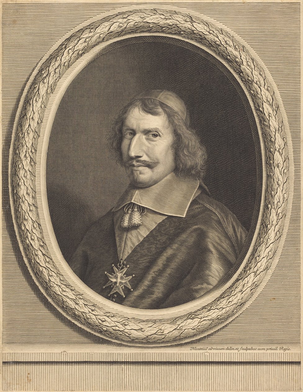 Kardinal Antonio Barberini af Robert Nanteuil