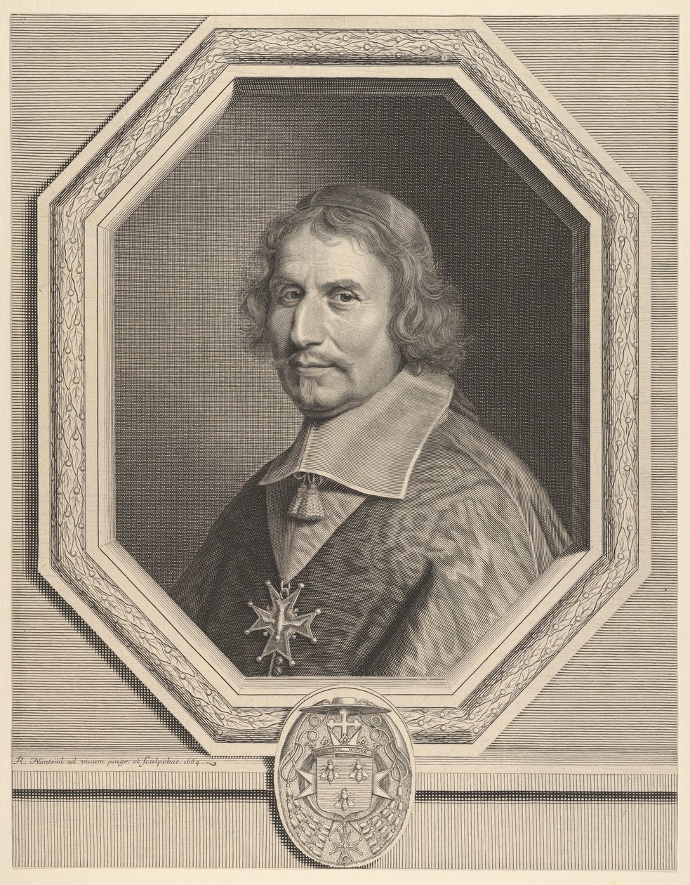 Kardinal Antonio Barberini, 1664. af Robert Nanteuil