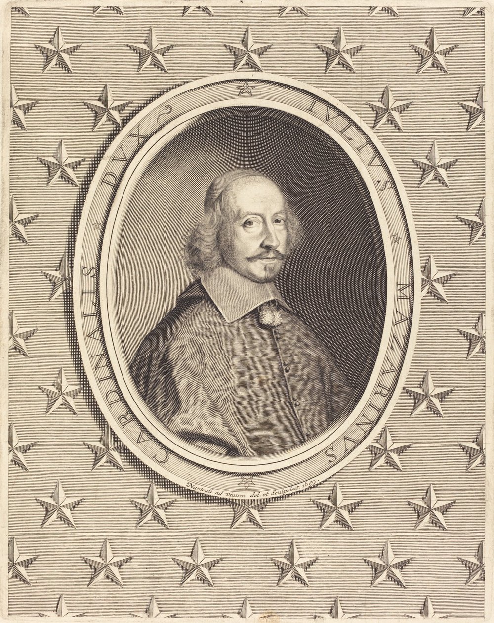 Kardinal Jules Mazarin af Robert Nanteuil