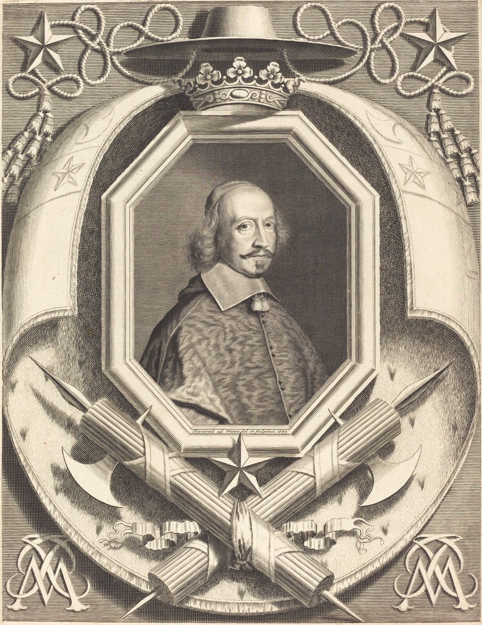 Kardinal Jules Mazarin af Robert Nanteuil