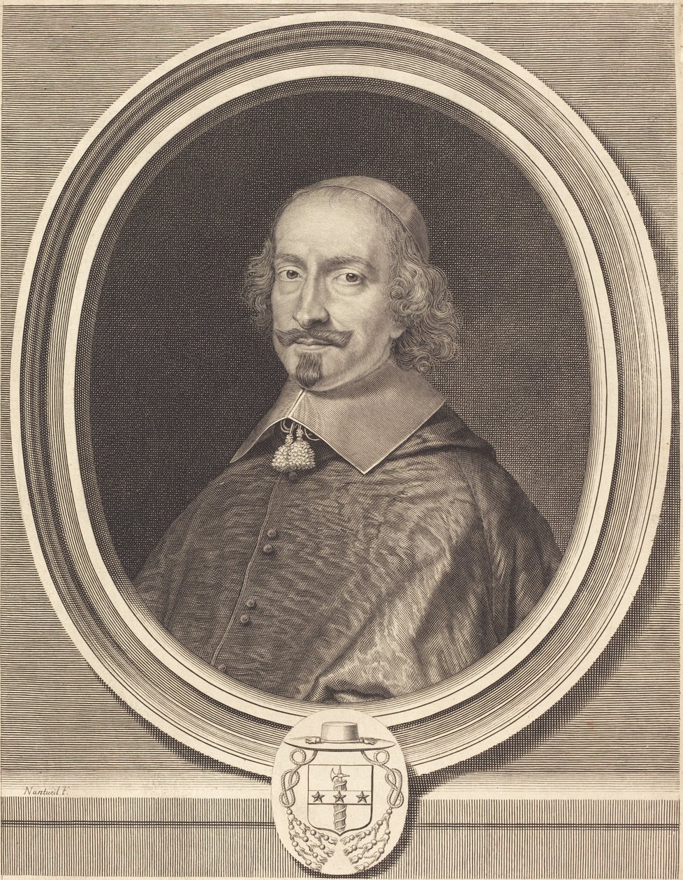 Kardinal Jules Mazarin af Robert Nanteuil