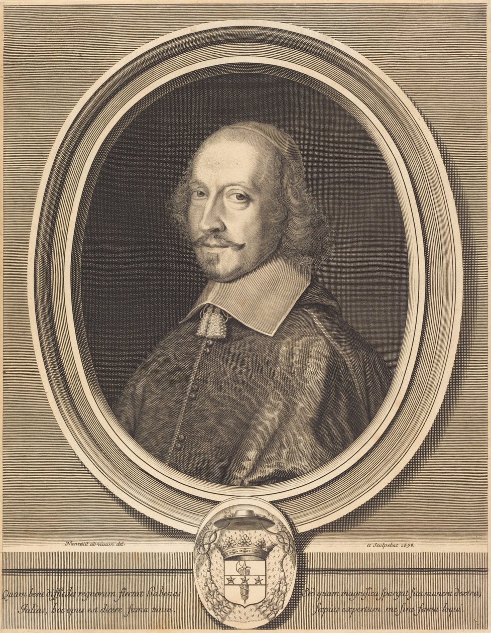 Kardinal Jules Mazarin af Robert Nanteuil
