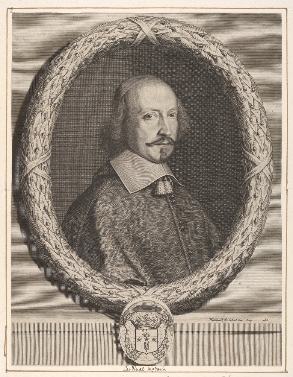 Kardinal Jules Mazarin af Robert Nanteuil