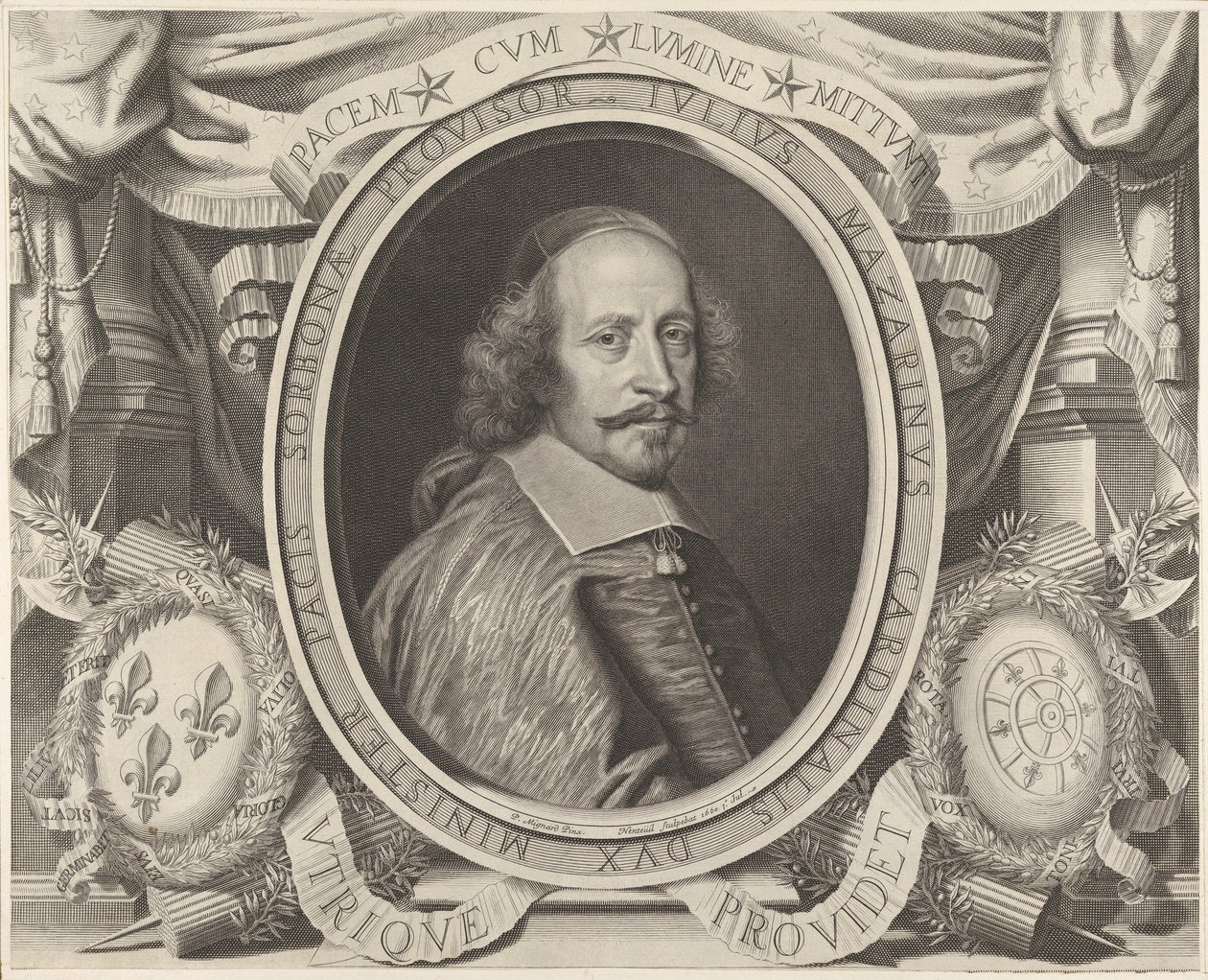 Kardinal Jules Mazarin af Robert Nanteuil