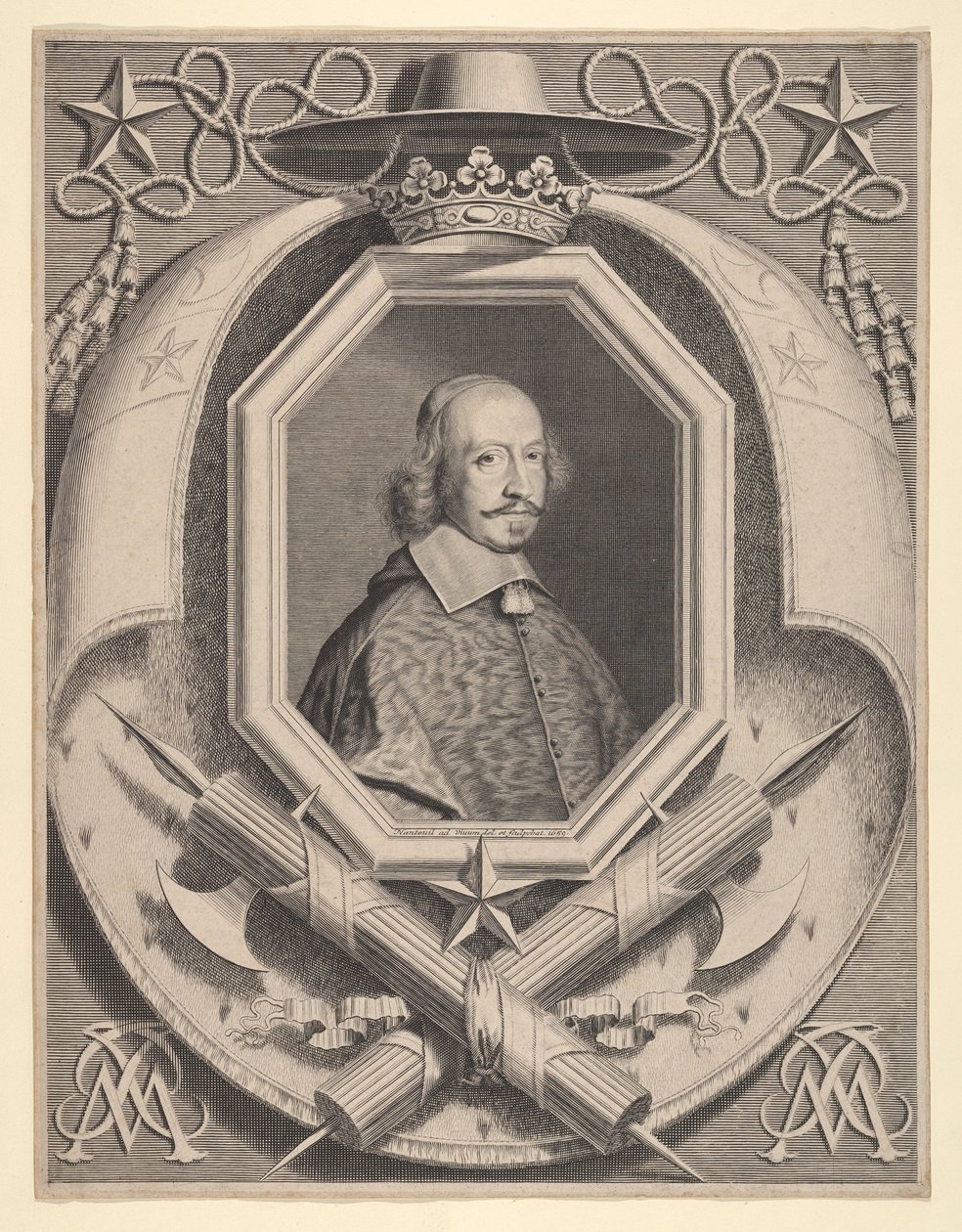 Kardinal Jules Mazarin af Robert Nanteuil