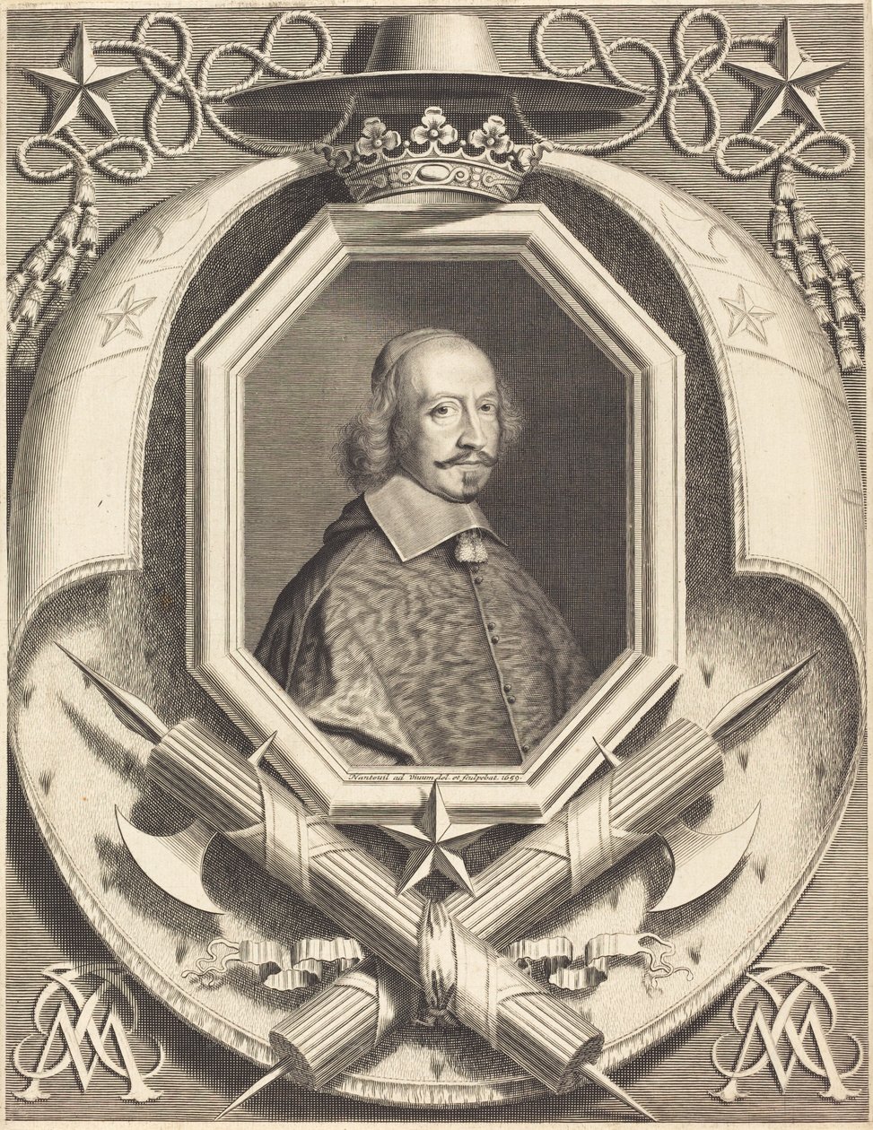 Kardinal Jules Mazarin af Robert Nanteuil