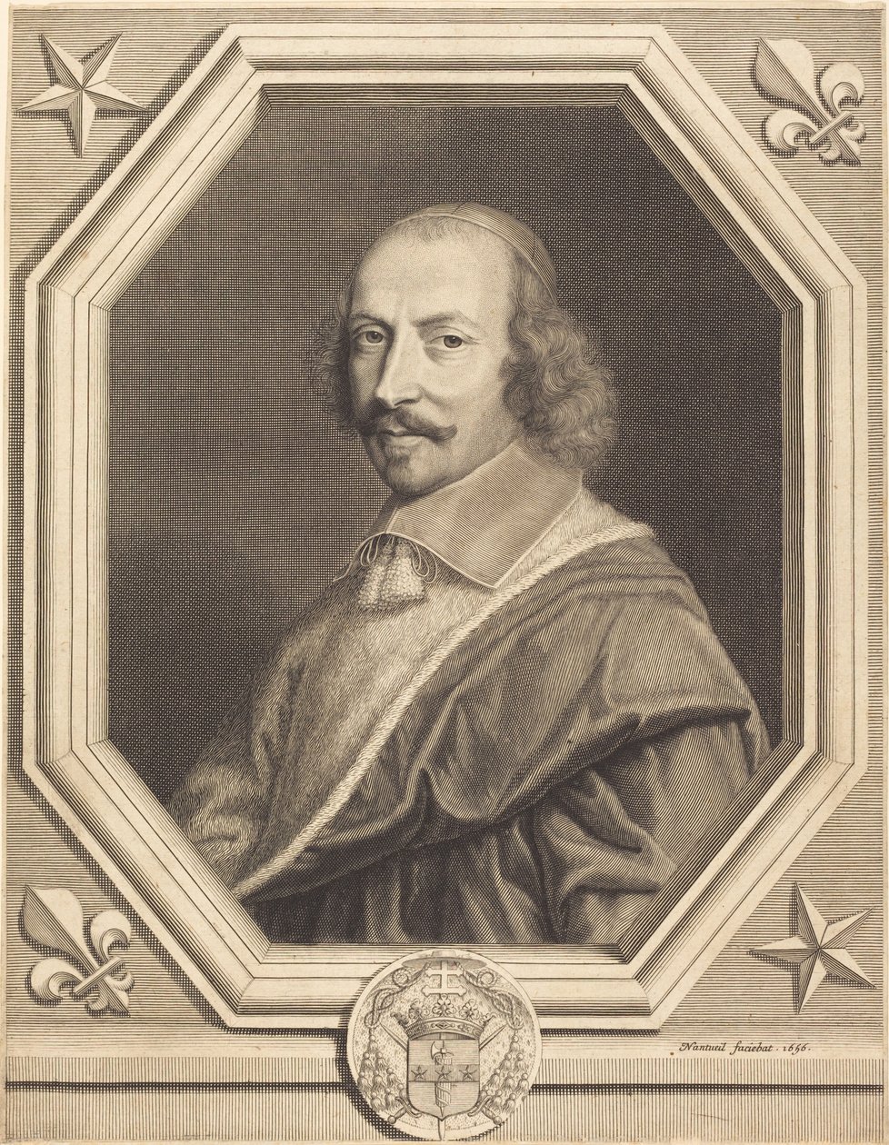 Kardinal Jules Mazarin af Robert Nanteuil