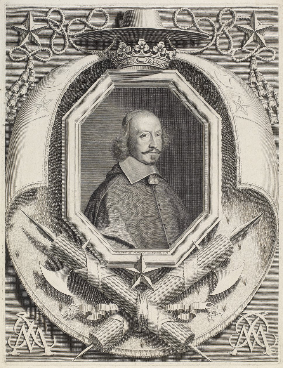 Kardinal Jules Mazarin af Robert Nanteuil