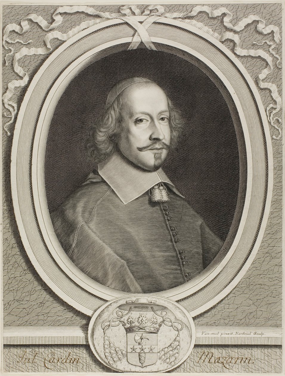 Kardinal Mazarin af Robert Nanteuil