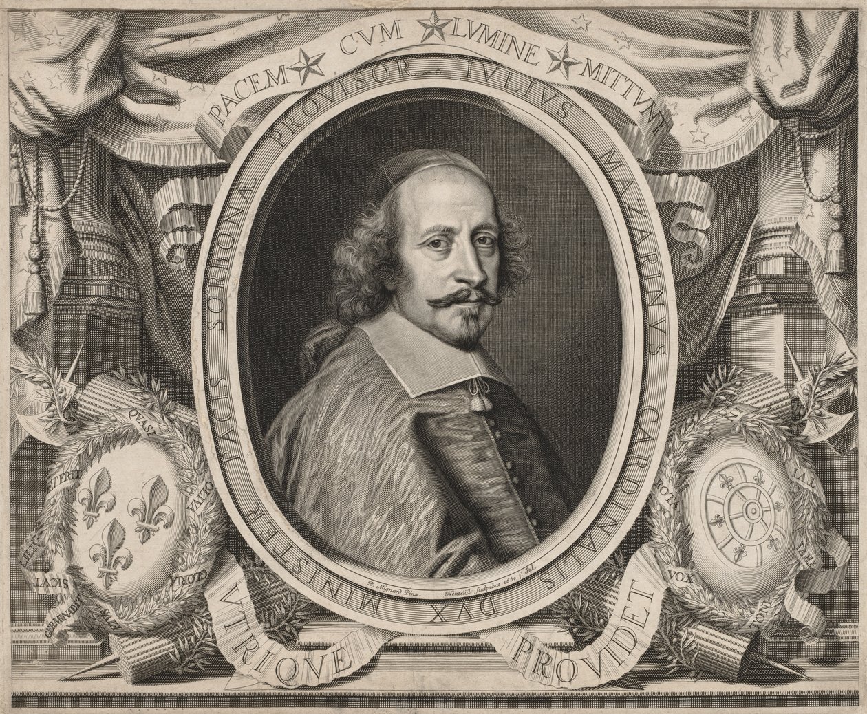 Kardinal Mazarin, 1660. af Robert Nanteuil