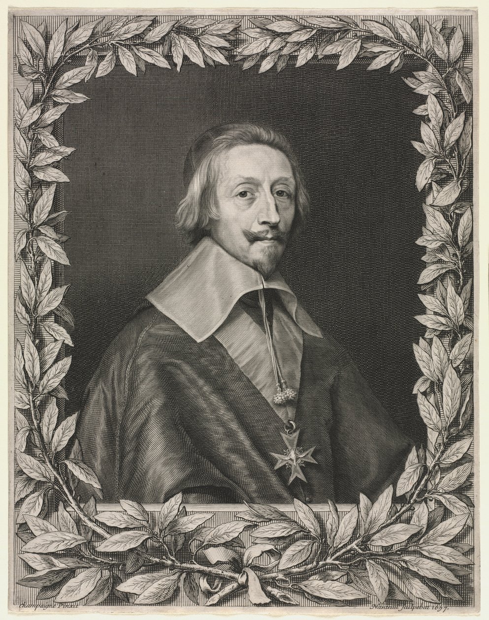 Kardinal Richelieu, 1657. af Robert Nanteuil