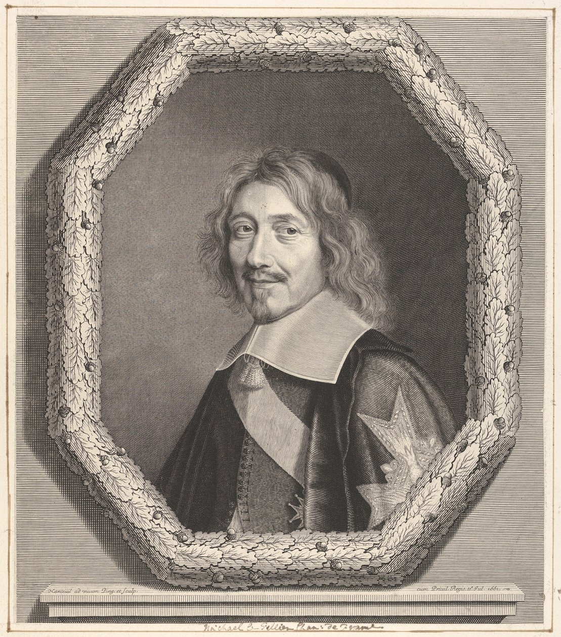 Kansler Michel IV Le Tellier, 1661. af Robert Nanteuil