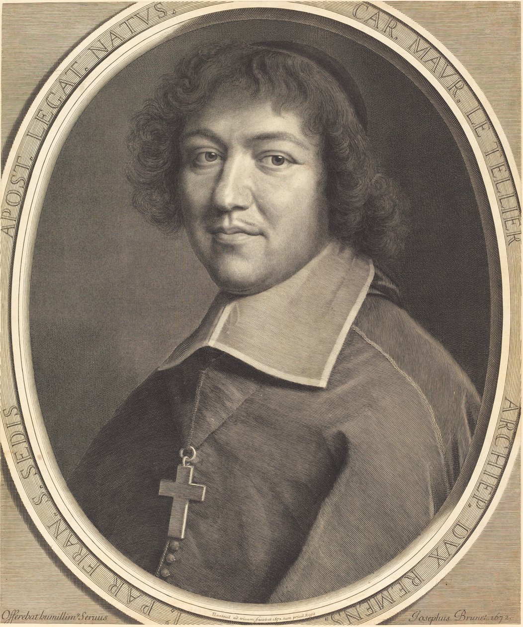 Charles Maurice Le Tellier af Robert Nanteuil