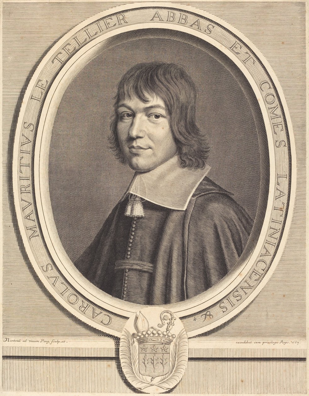 Charles Maurice Le Tellier af Robert Nanteuil