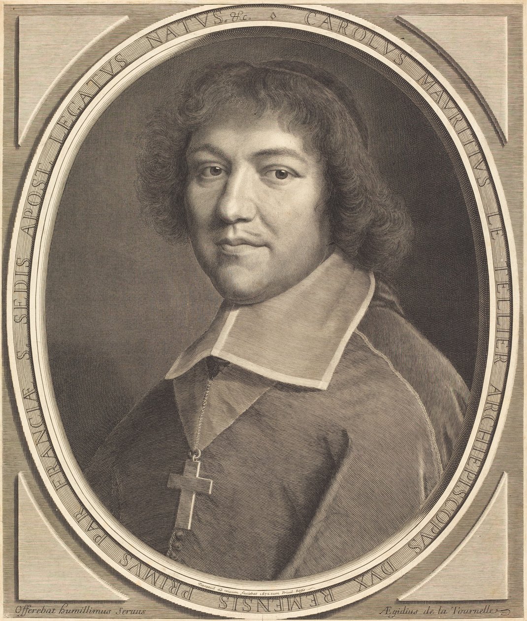 Charles Maurice Le Tellier af Robert Nanteuil