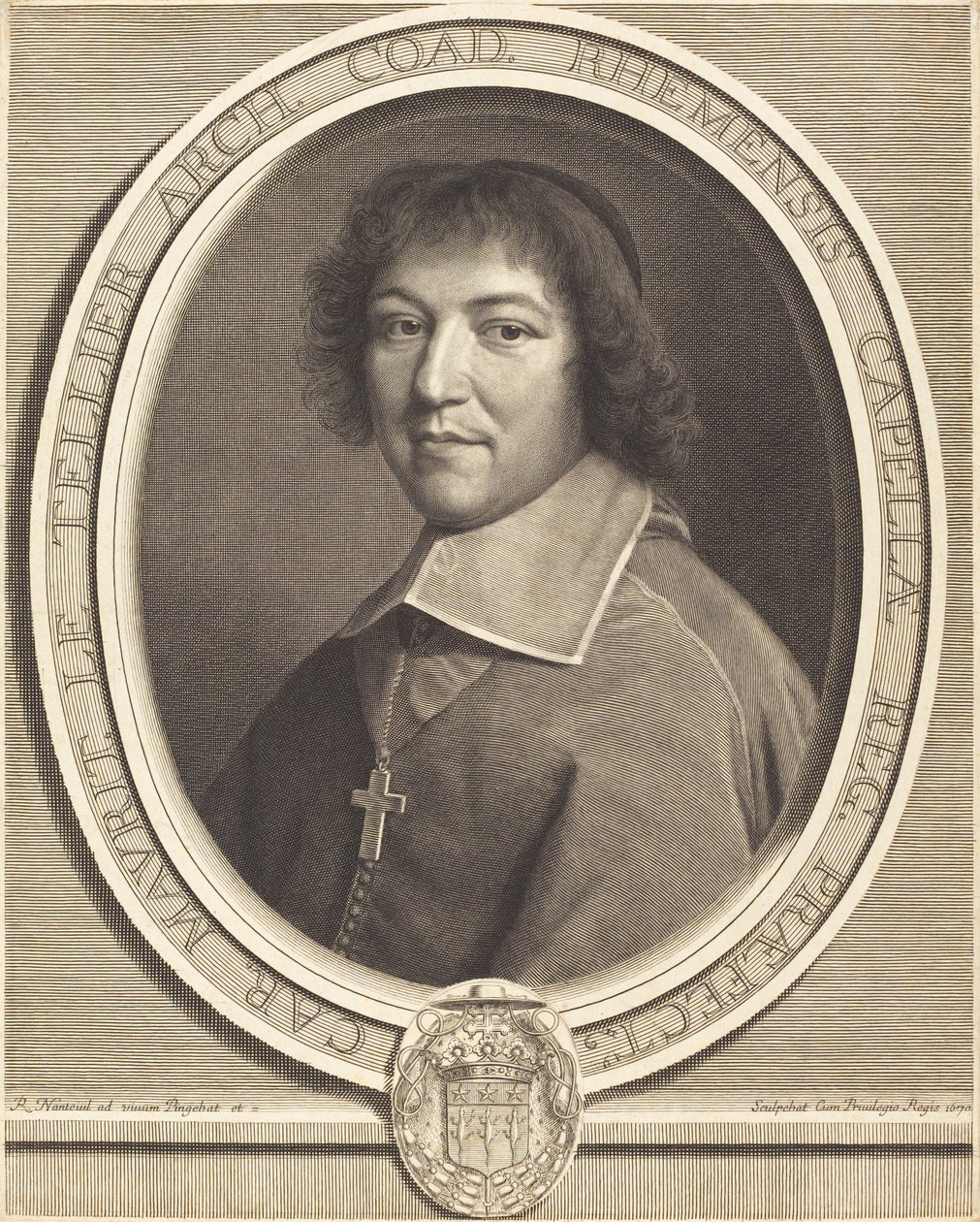 Charles Maurice Le Tellier af Robert Nanteuil