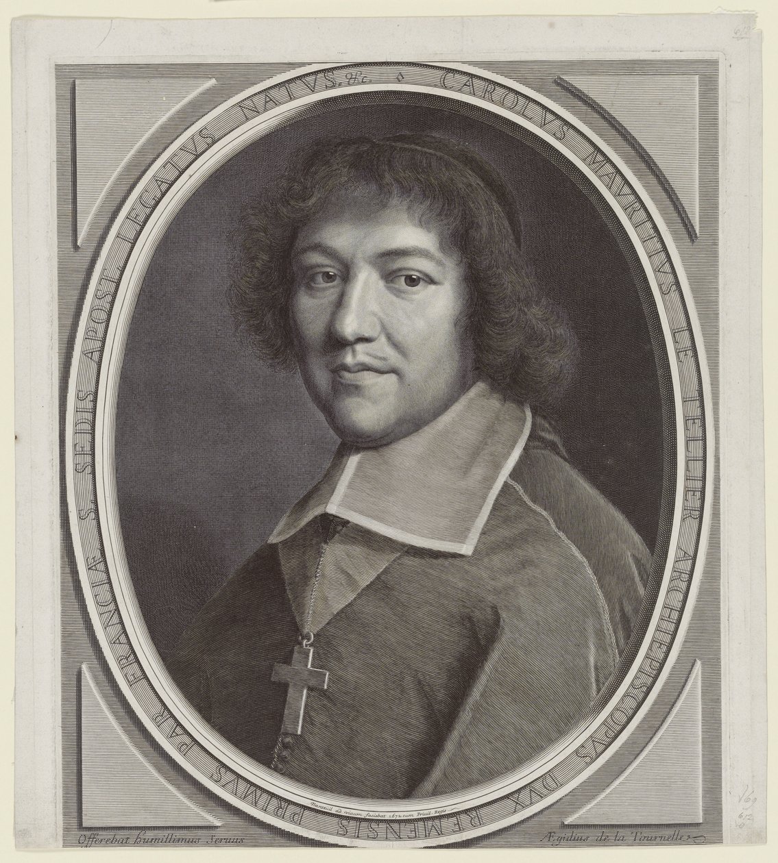 Charles-Maurice Le Tellier, ærkebiskop af Reims (ærkebiskop af Reims) af Robert Nanteuil