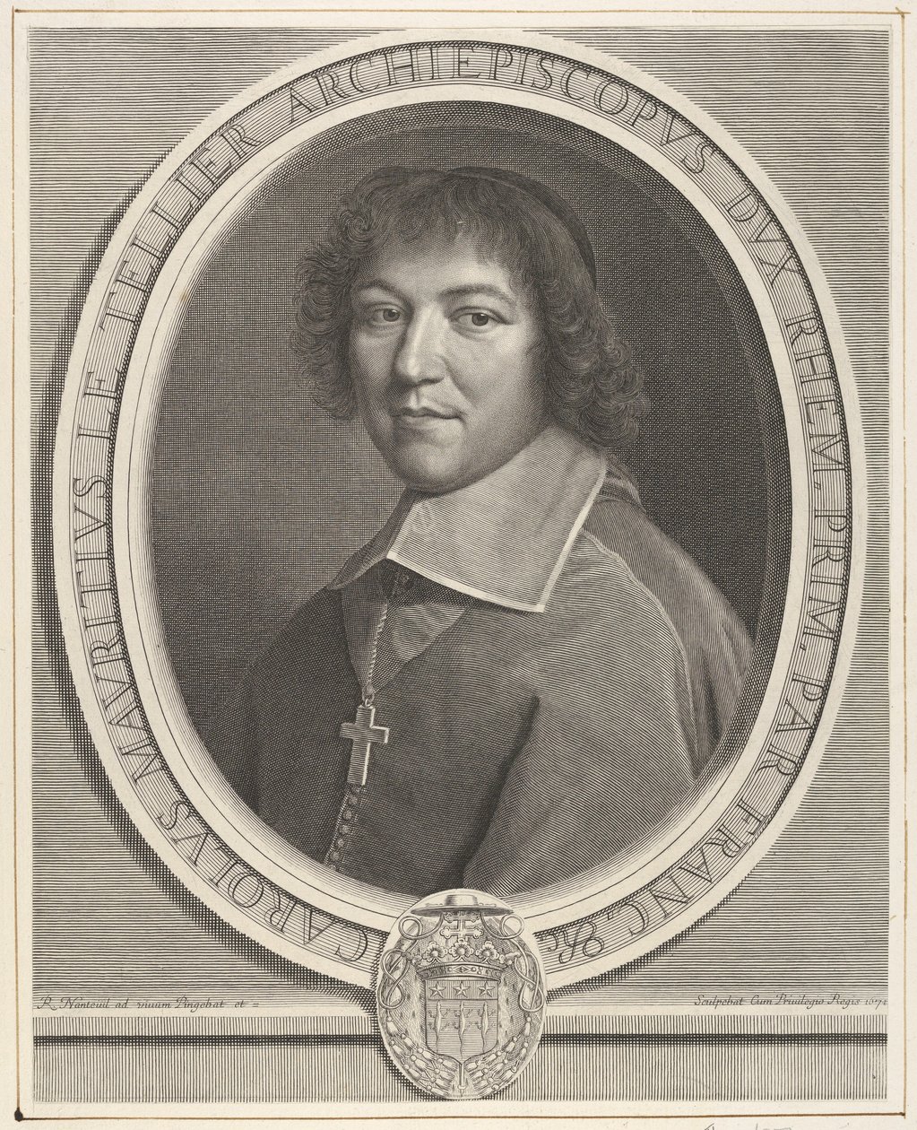 Charles-Maurice le Tellier, 1671. af Robert Nanteuil