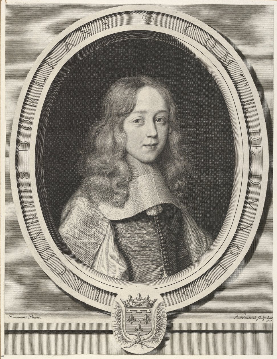 Charles dOrléans-Longueville, greve af Dunois, 1660. af Robert Nanteuil