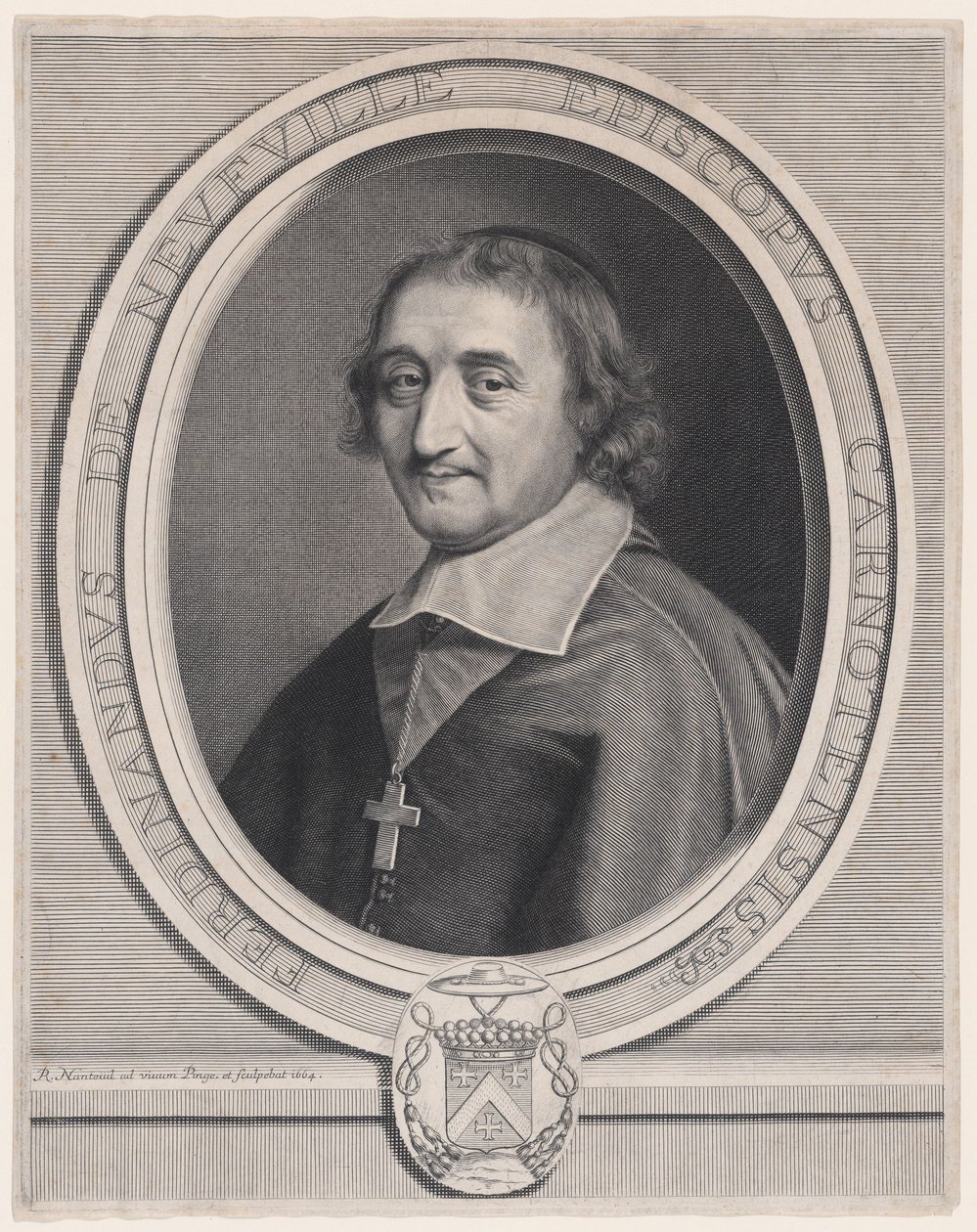 Ferdinand de Neufville, biskop af Chartres (1608-1678) af Robert Nanteuil
