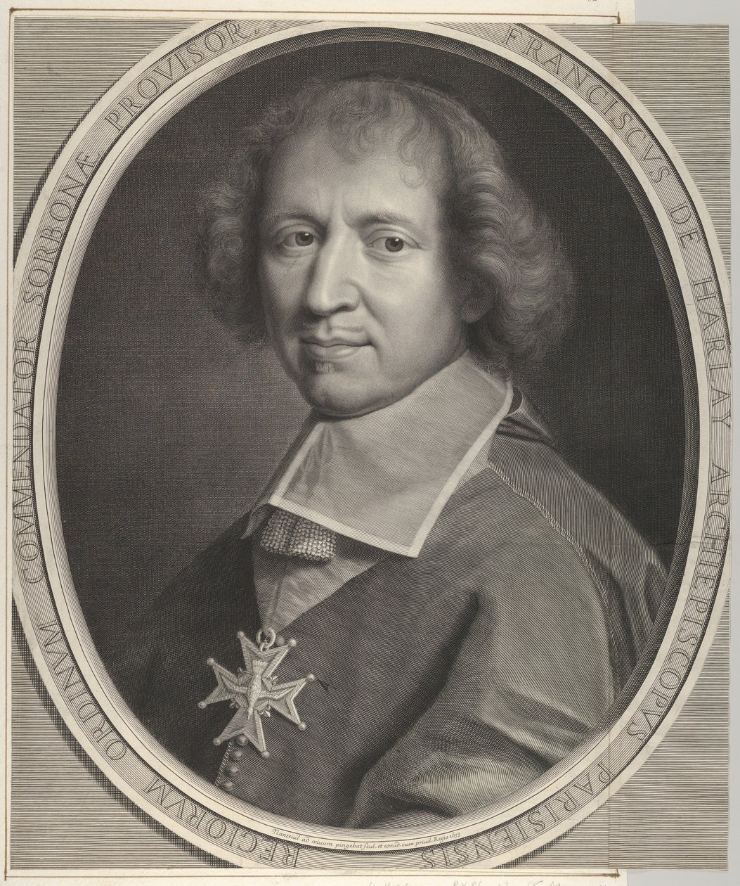 François de Harlay de Champvallon af Robert Nanteuil