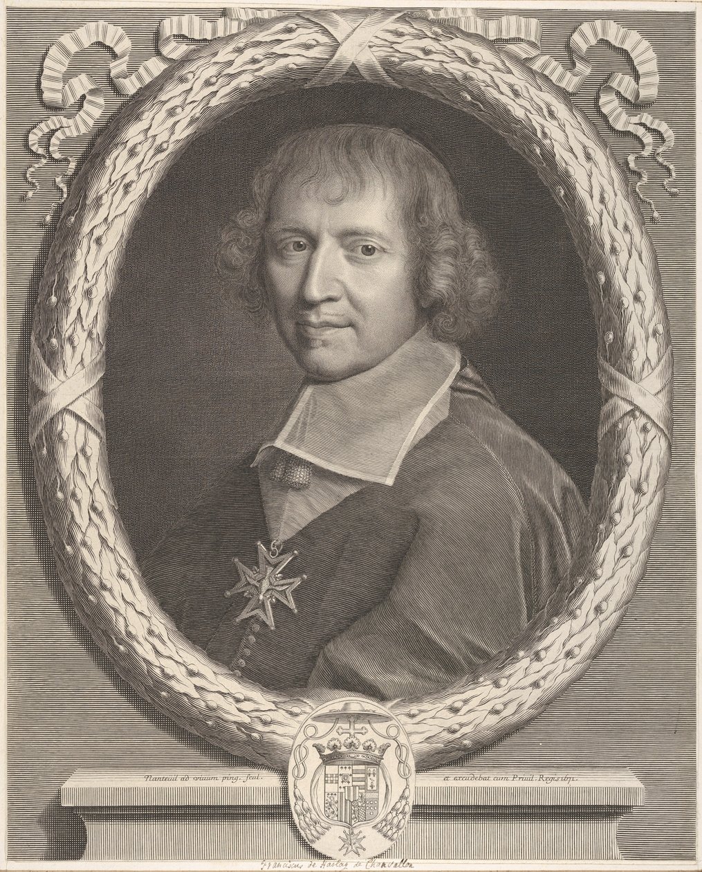 François de Harlay de Champvallon af Robert Nanteuil