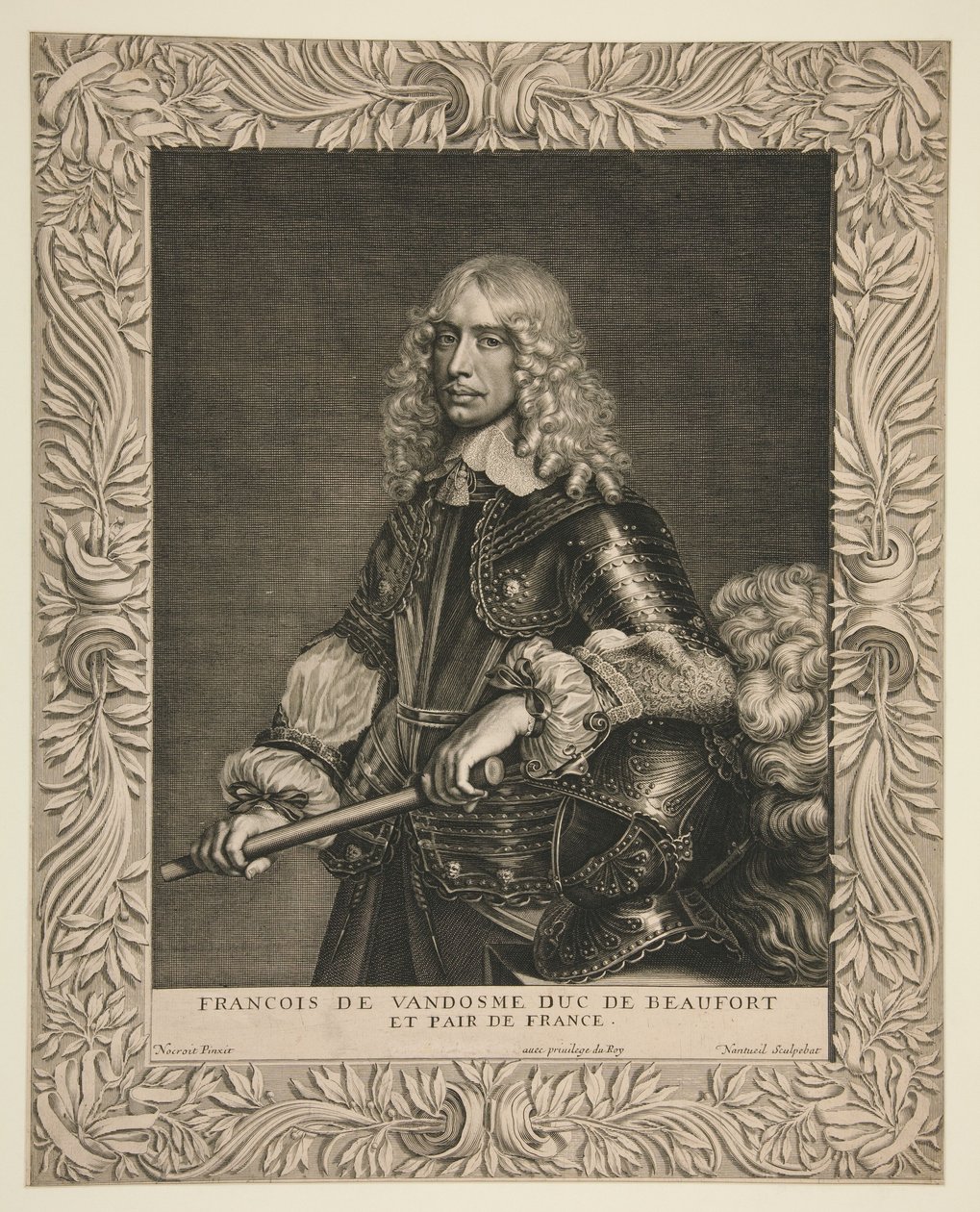 François de Vendôme, hertug af Beaufort og pair af Frankrig (hertug af Beaufort og fransk adelsmand) af Robert Nanteuil