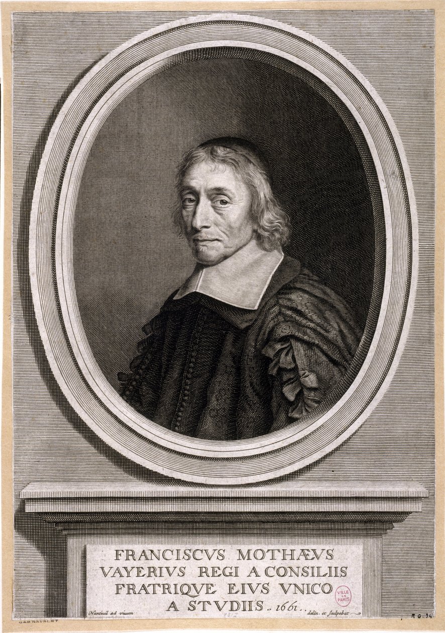 François de la Mothe-Levayer. 1661. af Robert Nanteuil