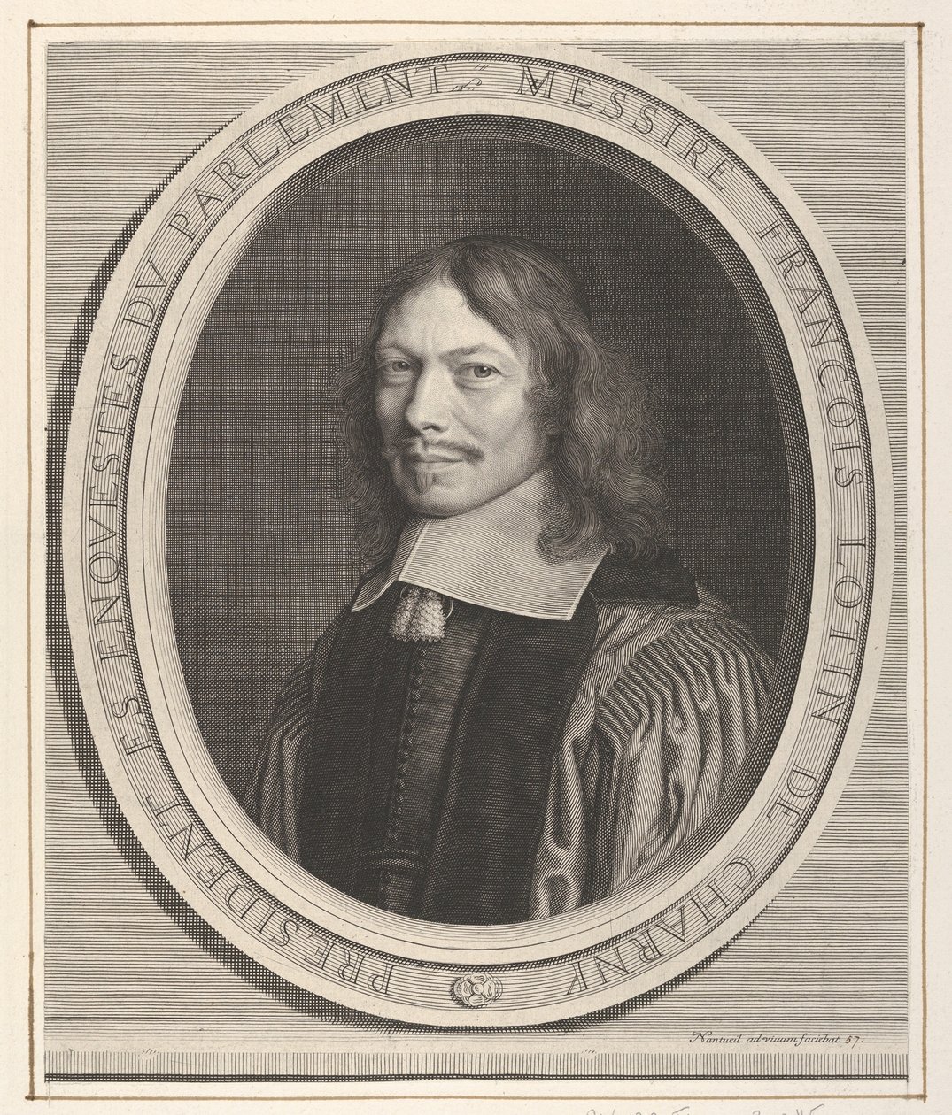 Francois Lotin de Charny, ca. 1657. af Robert Nanteuil