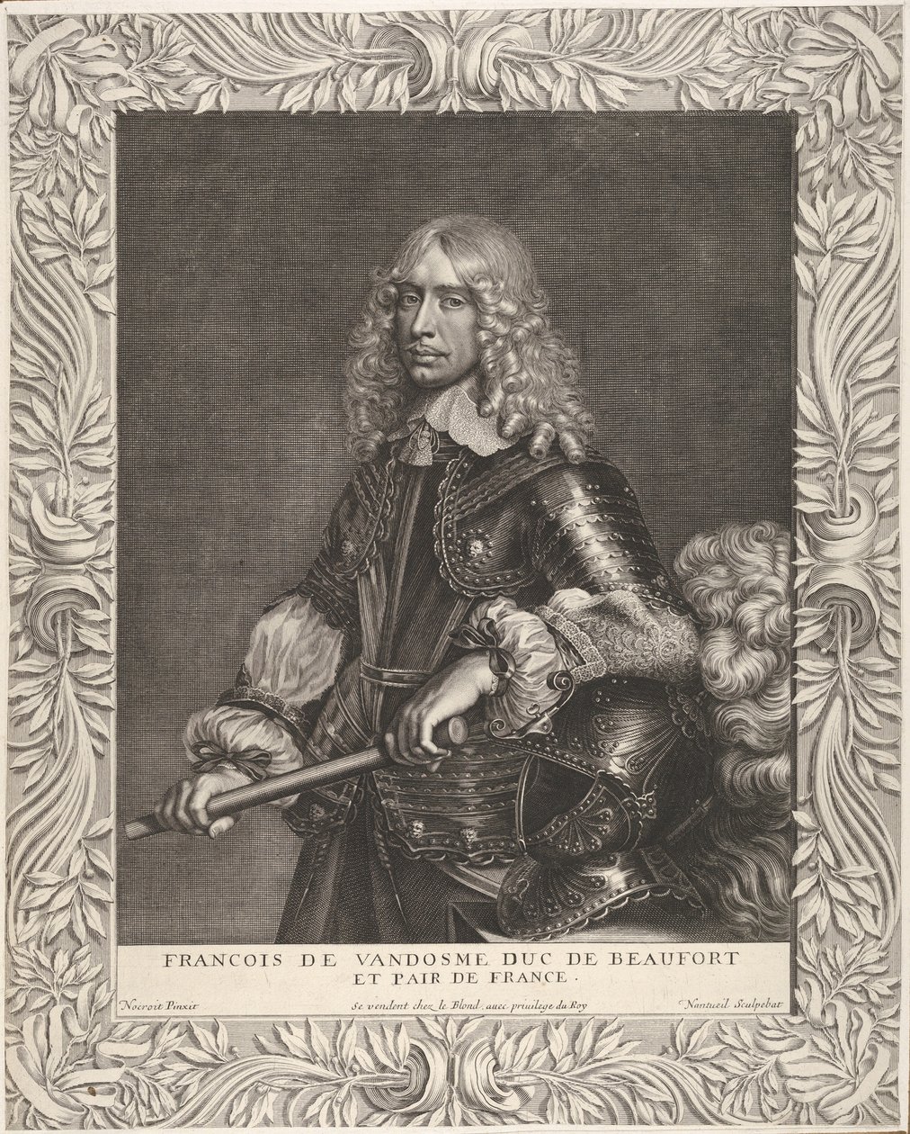 François de Vendôme, hertug af Beaufort, ca. 1649. af Robert Nanteuil