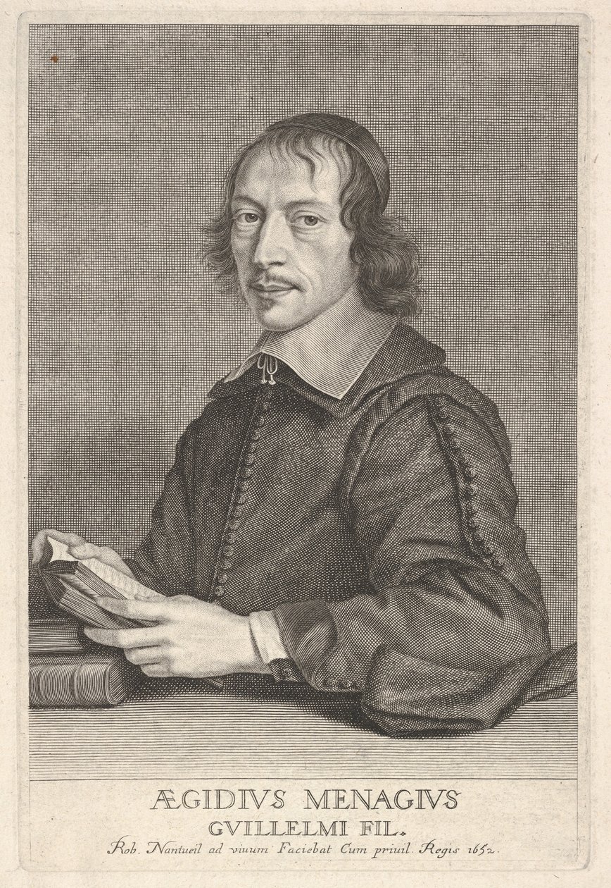 Gilles Ménage af Robert Nanteuil