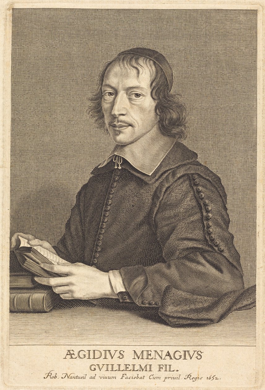 Gilles Ménage af Robert Nanteuil