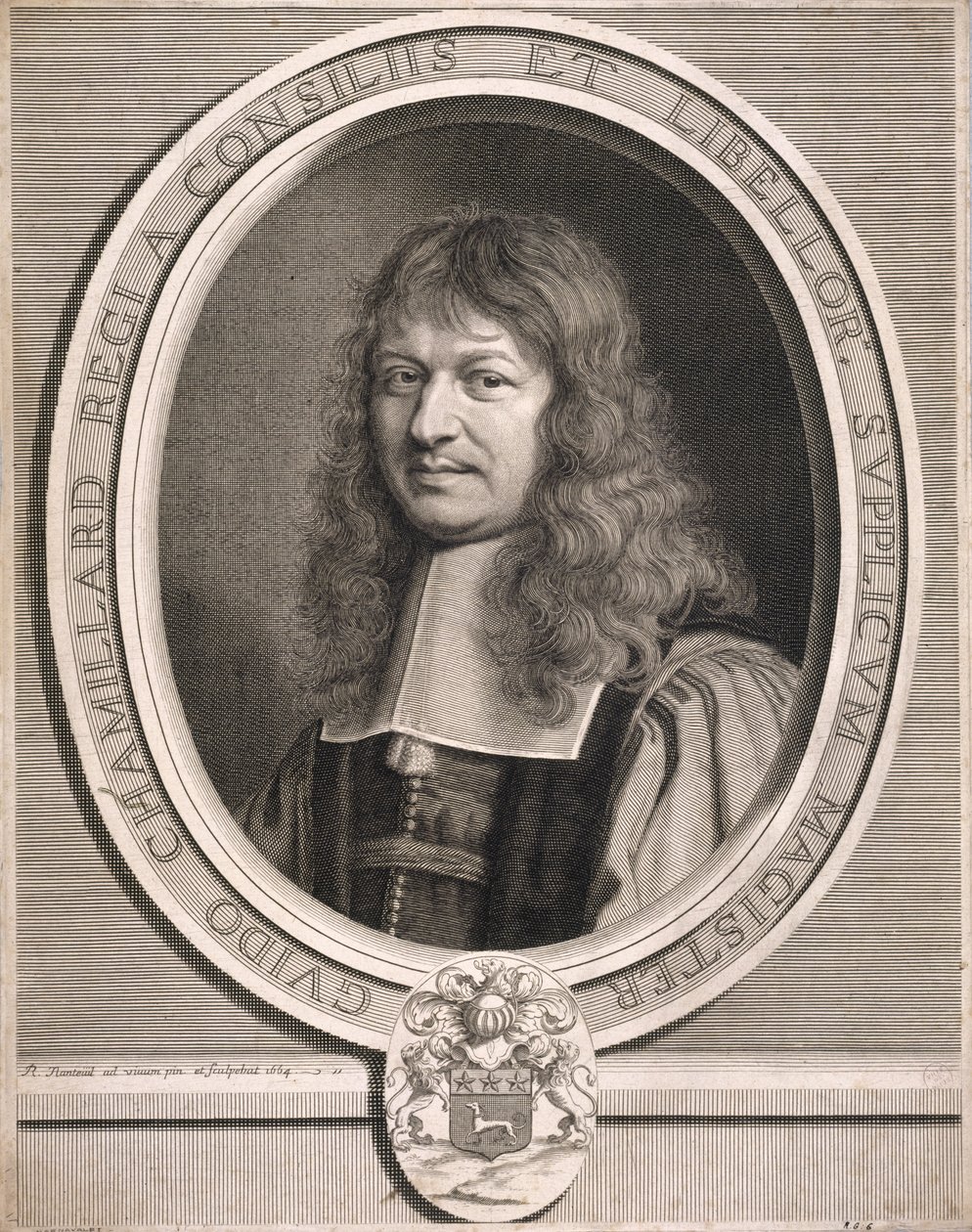 Guido Chamillard, anmodningsmester. 1664. af Robert Nanteuil