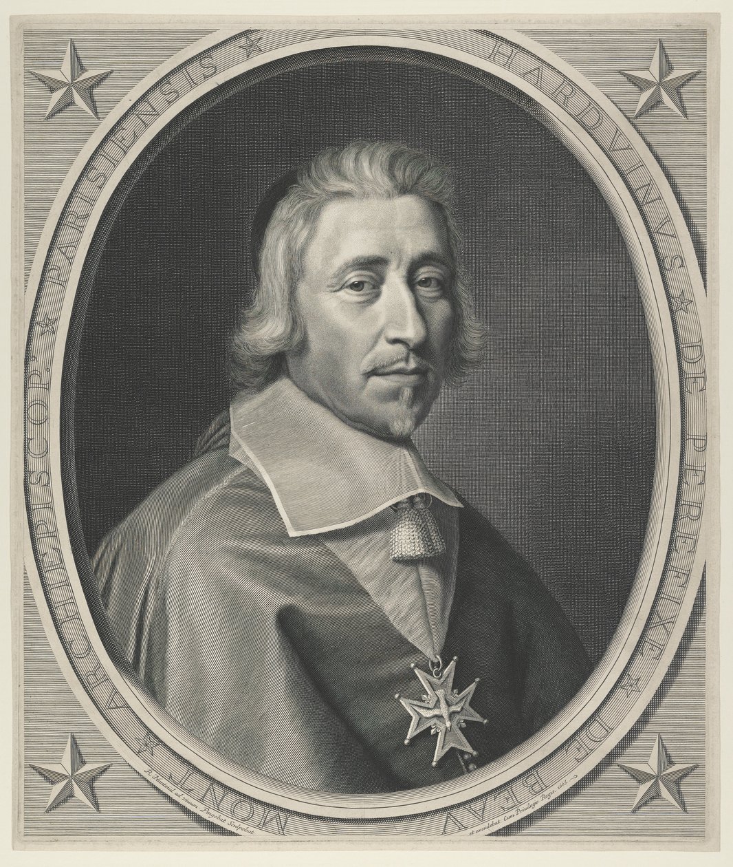 Hardouin de Beaumont de P?refixe, Arch?veque de Paris (Ærkebiskop af Paris) af Robert Nanteuil